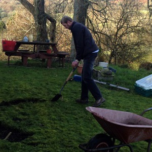 Delivery, base-preparation and set-up in less than three hours; Cumbria, November 2013